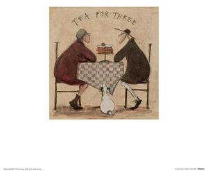 Umelecká tlač Sam Toft - Tea for Three II, Sam Toft, (30 x 30 cm)