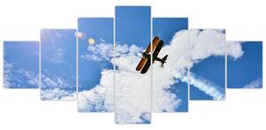 Obraz letiaceho lietadla (Obraz 210x100cm)