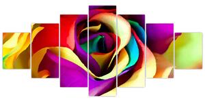 Abstraktný obraz ruže (Obraz 210x100cm)