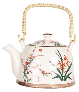 Konvička na čaj s japonskými kvetmi - 18*14*12 cm / 0,8L
