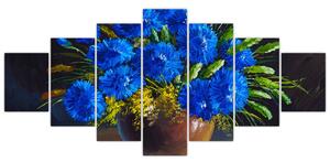 Obraz kvetov vo váze (Obraz 210x100cm)