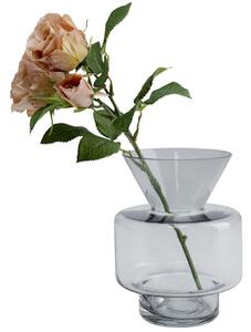 Cristallino váza 20 cm sivá