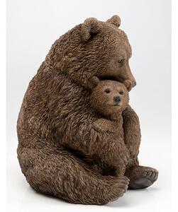 Cuddle Bear Family dekorácia hnedá 26 cm