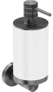 Mexen Triv, nástenný dávkovač mydla, biela/kartáčovaná grafitová, 250ml, 70A33058-66W