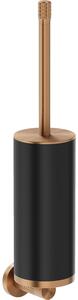 Mexen Triv, závesná WC kefa, čierna/kartáčovaná meď, 430x85mm, 70A33071-65B