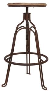 Kovová vytáčací stolička Bistro - Ø 35 * 60 cm