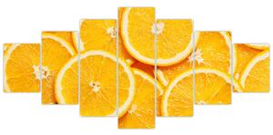 Plátky pomarančov - obraz (Obraz 210x100cm)