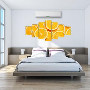 Plátky pomarančov - obraz (Obraz 210x100cm)