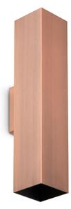 IDEAL LUX 370460 LOOK AP2 SQUARE D60 H300 nástenné svietidlo medené