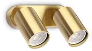 IDEAL LUX 367392 DYNAMITE AP2 ROUND nástenné svietidlo mosadzné