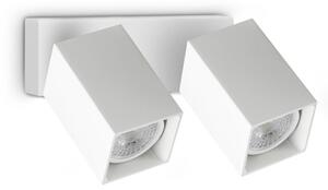 IDEAL LUX 371221 DYNAMITE AP2 SQUARE nástenné svietidlo biele