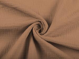 Biante Detské mušelínové posteľné obliečky do postieľky Nature MSN-017 Svetlo hnedé Do postieľky 100x135 a 40x60 cm