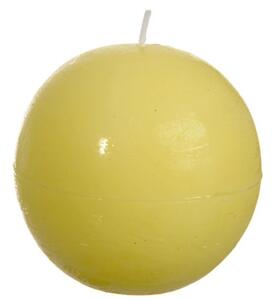 Guľatá žltá sviečka L - Ø * ​​8,5 * 8,5 cm / 40Hm