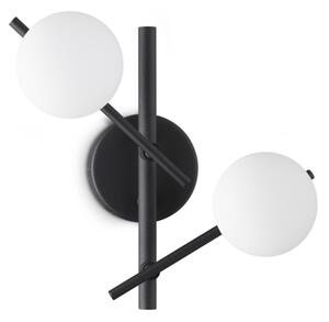IDEAL LUX 365077 ATLAS AP2 nástenné svietidlo čierne