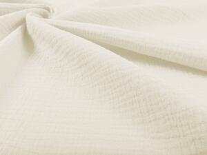 Biante Mušelínové posteľné obliečky Nature MSN-018 Svetlo vanilkové Jednolôžko 140x200 a 70x90 cm