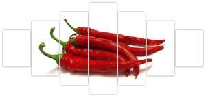 Chilli papričky, obrazy (Obraz 210x100cm)