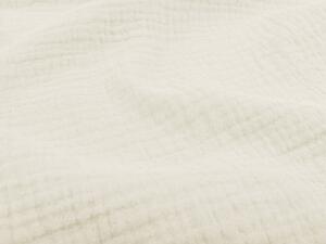 Biante Detské mušelínové posteľné obliečky do postieľky Nature MSN-018 Svetlo vanilkové Do postieľky 100x135 a 40x60 cm