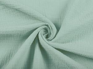 Biante Detské mušelínové posteľné obliečky do postieľky Nature MSN-020 Pastelovo šalviové Do postieľky 90x130 a 40x60 cm
