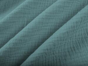 Biante Mušelínová obliečka na vankúš MSN-019 Pastelovo modrozelená 70 x 90 cm