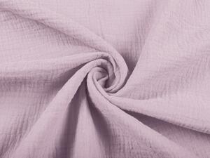 Biante Detské mušelínové posteľné obliečky do postieľky Nature MSN-021 Bledo fialové Do postieľky 100x135 a 40x60 cm