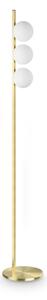 IDEAL LUX 353265 BINOMIO PT3 stojacia lampa mosadzná