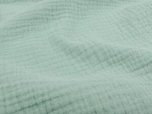 Biante Detské mušelínové posteľné obliečky do postieľky Nature MSN-020 Pastelovo šalviové Do postieľky 90x120 a 40x60 cm