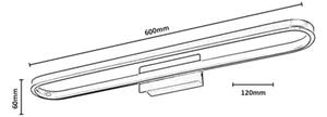Rabalux 75115 - LED osvetlenie zrkadla do kúpeľne ODRAN LED/18W/230V IP44 60 cm