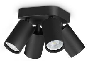 IDEAL LUX 371290 DYNAMITE PL4 ROUND stropné svietidlo čierne