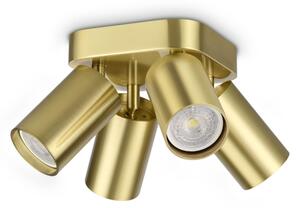IDEAL LUX 371306 DYNAMITE PL4 ROUND stropné svietidlo mosadzné