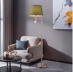 BRILAGI - LED stojacia lampa CERIA 1xE27/60W/230V + LED/2,1W matný chróm/zelená