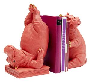 Hippo zarážky na knihy ružové