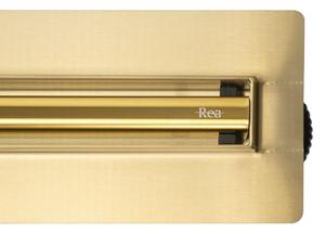 Rea Neox Slim Pro, odtokový žľab 70cm, zlatá matná, REA-G2718