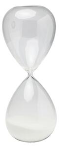 Hourglass Timer hodiny 45 cm biele