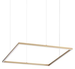 IDEAL LUX 370484 ORACLE SLIM SP D070 SQUARE 3000K závesné svietidlo mosadzné