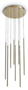 IDEAL LUX 371184 LOOK LED SP8 ROUND DROP D16 3000K závesné svietidlo mosadzné