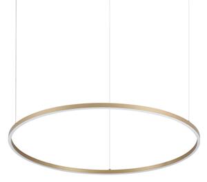 IDEAL LUX 370514 ORACLE SLIM SP D090 ROUND 3000K závesné svietidlo mosadzné