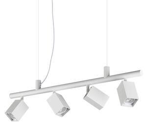 IDEAL LUX 367453 DYNAMITE SP4 SQUARE závesné svietidlo biele
