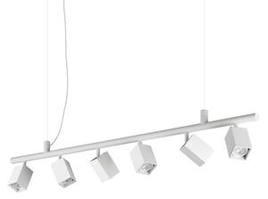 IDEAL LUX 367460 DYNAMITE SP6 SQUARE závesné svietidlo biele