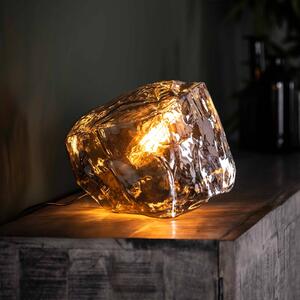 Stolová lampa Guldenthal sklenené tienidlo, 1-pl