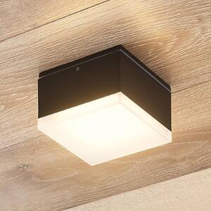 Lindby Mathea LED vonkajšia stropná lampa, hranatá