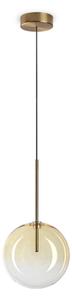 IDEAL LUX 345352 EQUINOXE SP1 D20 závesné svietidlo jantárové béžové