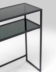 Loft konzolový stolík čierny 80x85 cm