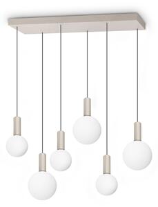 IDEAL LUX 349220 ODEON SP6 3000K závesné svietidlo biele