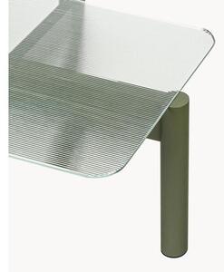 Konferenčný stolík so sklenenou doskou Kob
