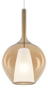 IDEAL LUX 359526 KALIQUE-1 SP1 D28 závesné svietidlo jantárové béžové