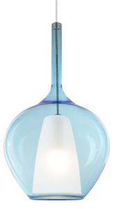 IDEAL LUX 359588 KALIQUE-1 SP1 D28 závesné svietidlo modré