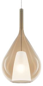 IDEAL LUX 359748 KALIQUE-3 SP1 D28 závesné svietidlo jantárové béžové