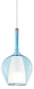IDEAL LUX 359960 KALIQUE-1 SP1 D18 závesné svietidlo modré