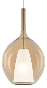 IDEAL LUX 359632 KALIQUE-2 SP1 D28 závesné svietidlo jantárové béžové