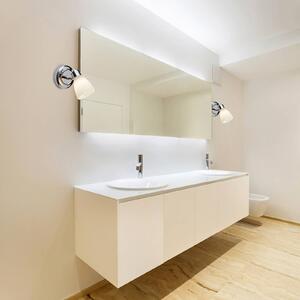 Chrómované nástenné svietidlo Kensington s IP44